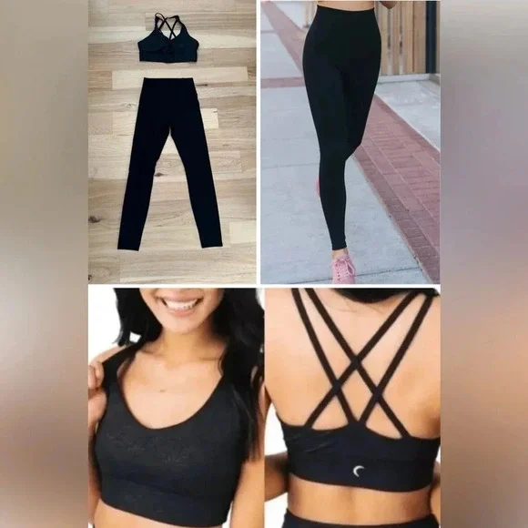 ZYIA ACTIVE Set of Sport Bra & Leggings in black size M/L - Picture 2 of 14